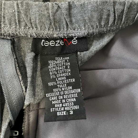 Juniors Strapless Dress by teezee Sz 3 - Picture 3 of 3